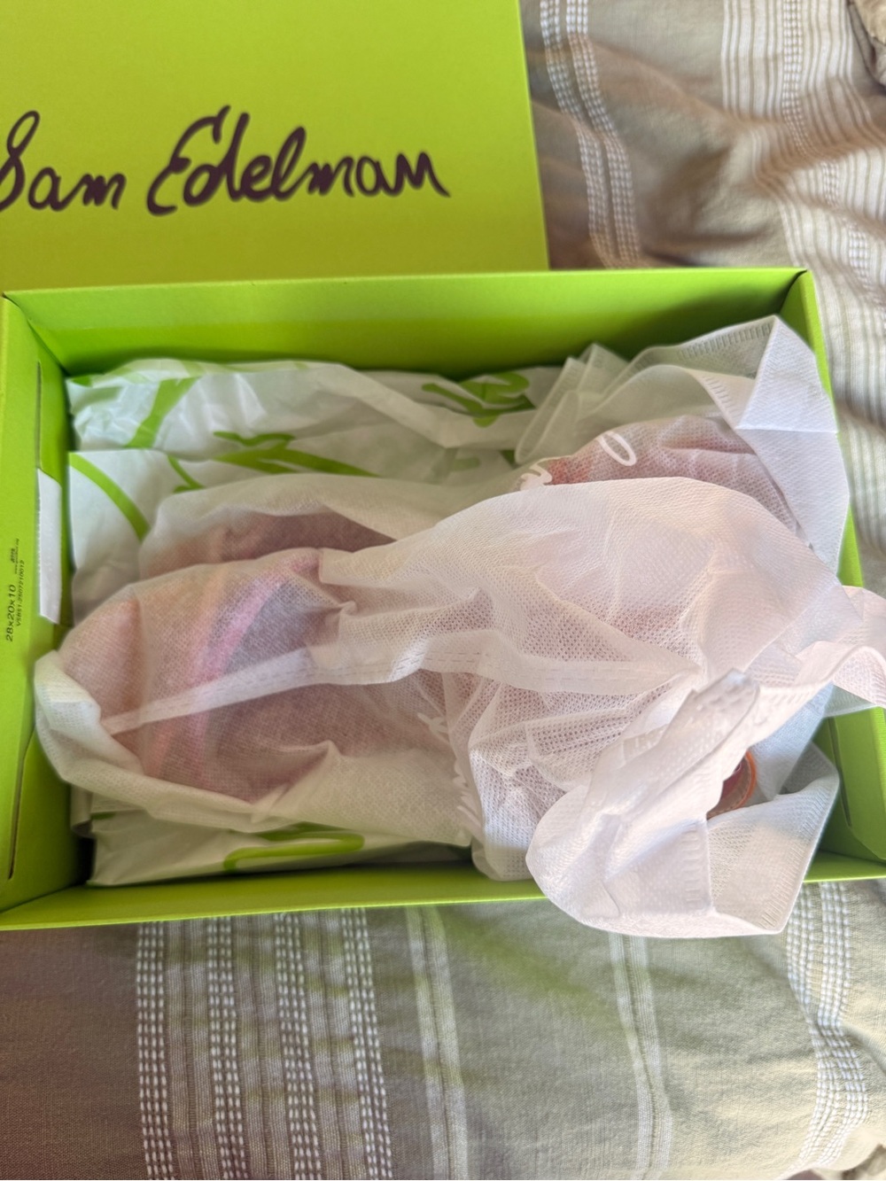 Sam Edelman Presley satin Ankle Strap Kitten heels Pink/Orange - Picture 9 of 9